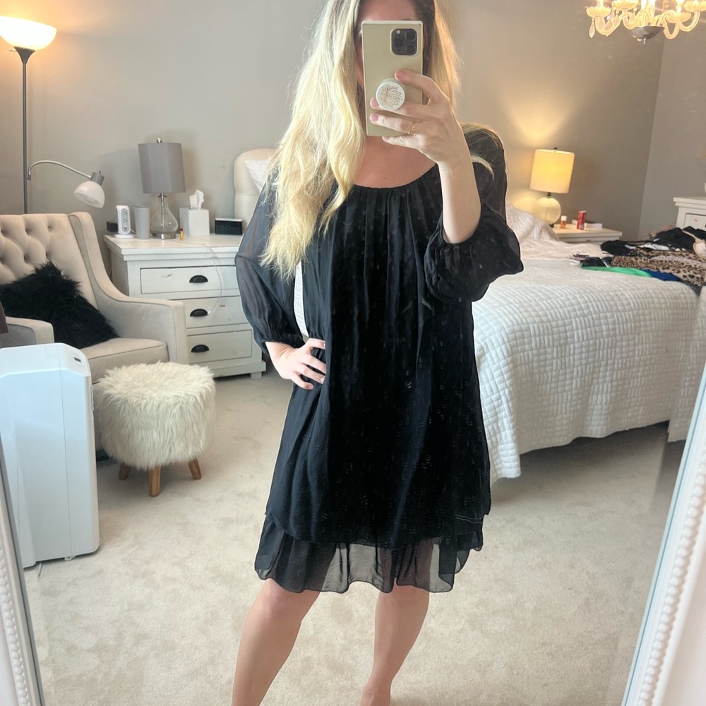Black Chiffon Dress